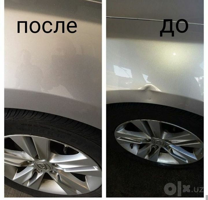 Ремонт вмятин без покраски у частного мастера
