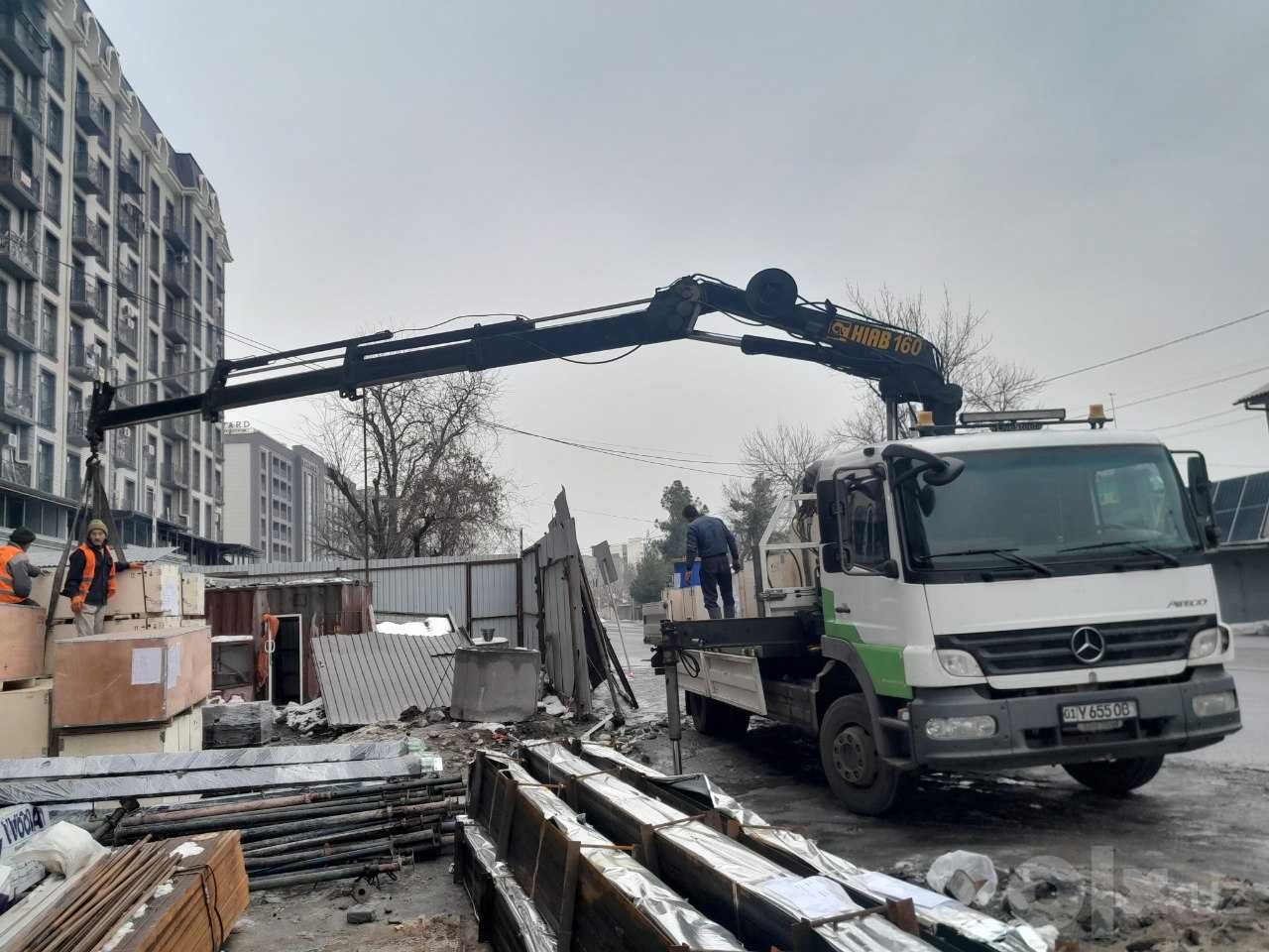 Манипулятор: кран до 10 т, борт до 15 тонн
