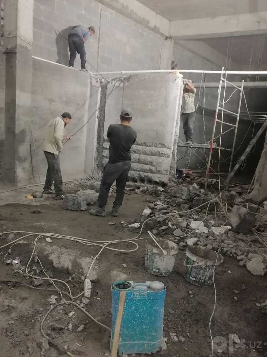 Демонтаж и алмазное бурение отверстий в бетоне