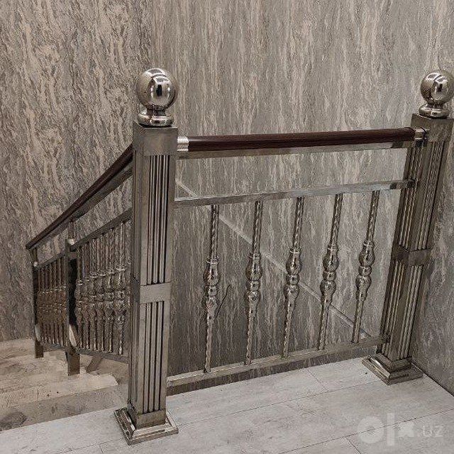Перила из нержавейки, навесы и решётки на заказ