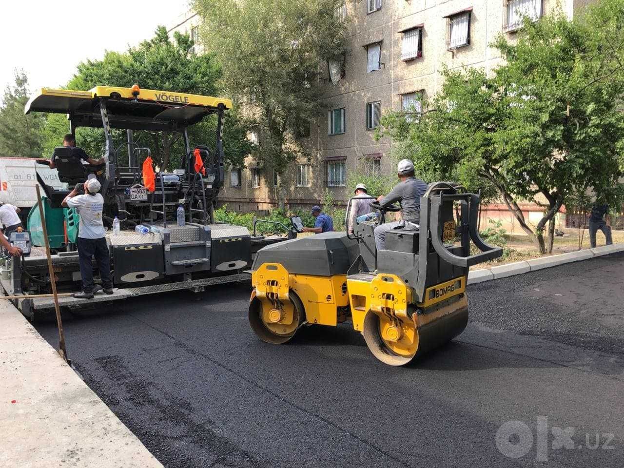 Асфальтирование дорог под ключ и разметка