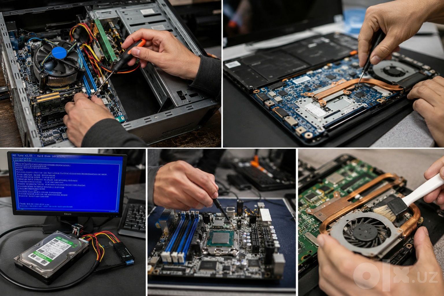 Ремонт компьютеров и установка Windows с выездом на дом