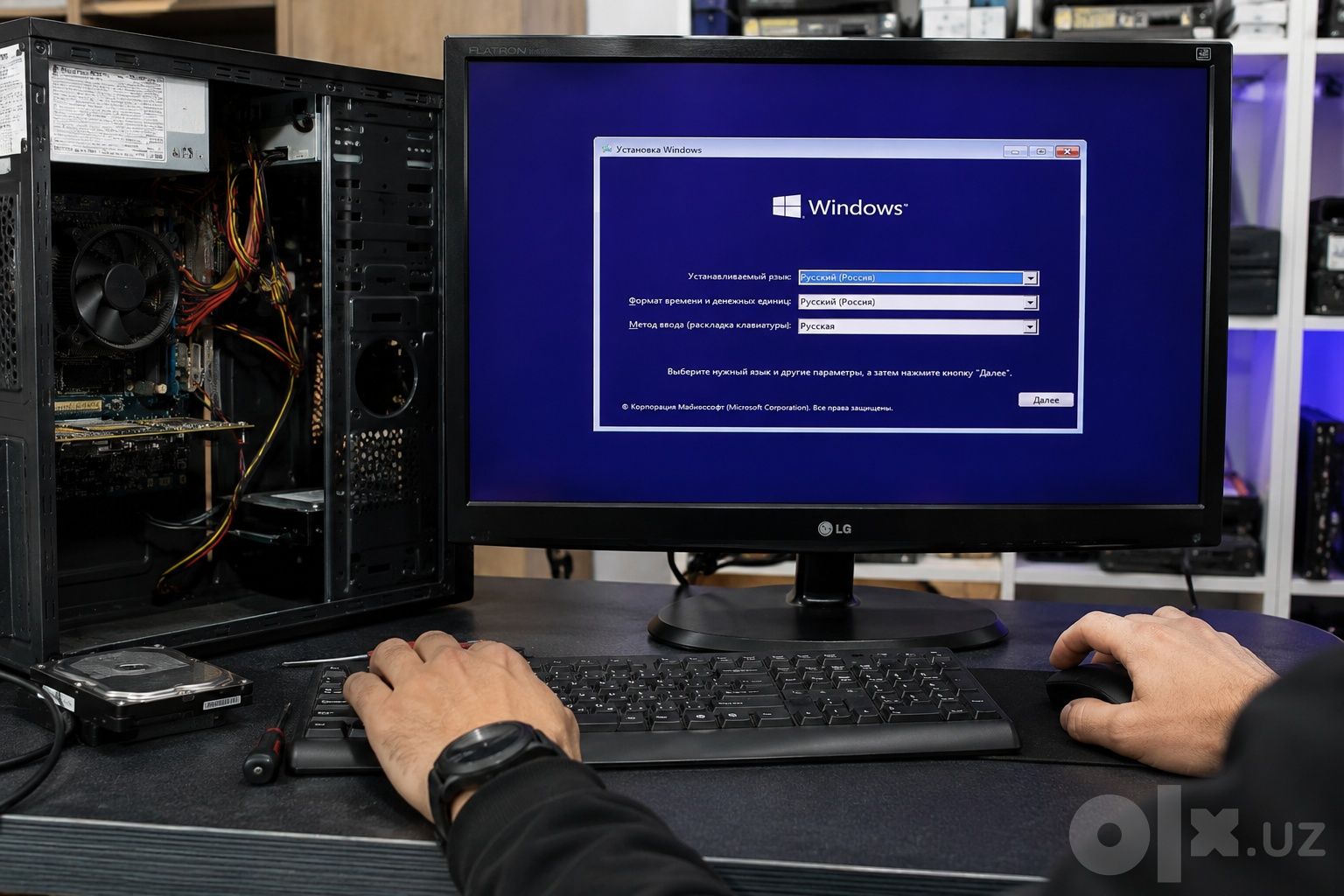 Ремонт компьютеров и установка Windows с выездом на дом