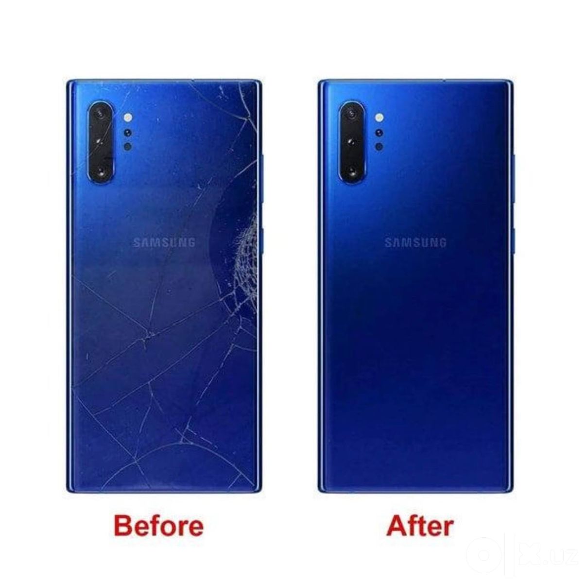 Замена задних крышек и стекла камеры на смартфонах