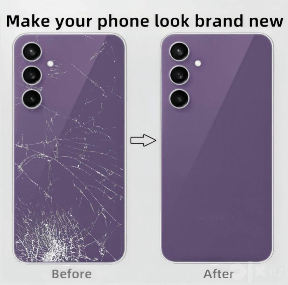 Замена задних крышек и стекла камеры на смартфонах