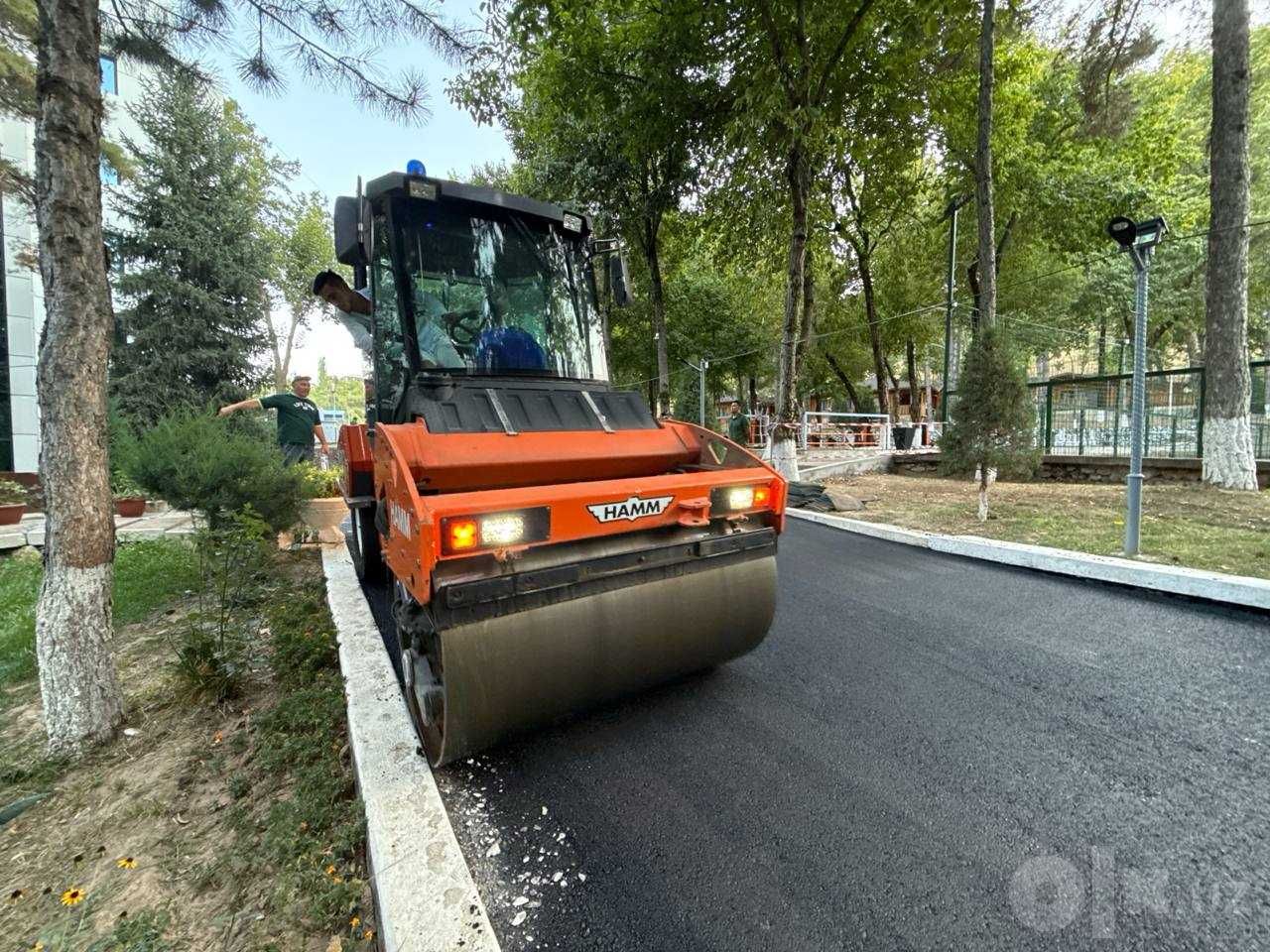 Асфальтирование дорог, дворов и промзон по Ташкенту