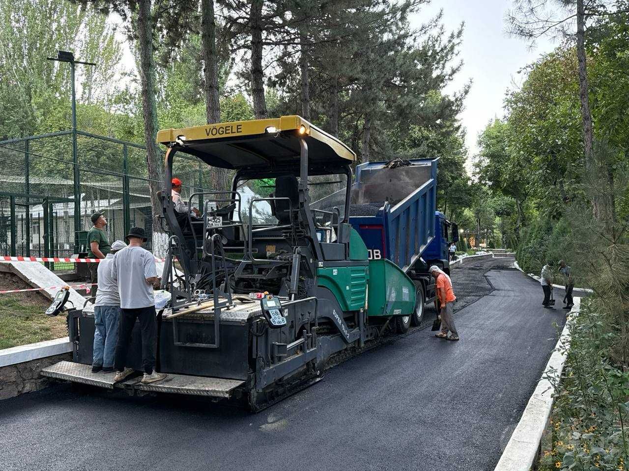 Асфальтирование дорог, дворов и промзон по Ташкенту