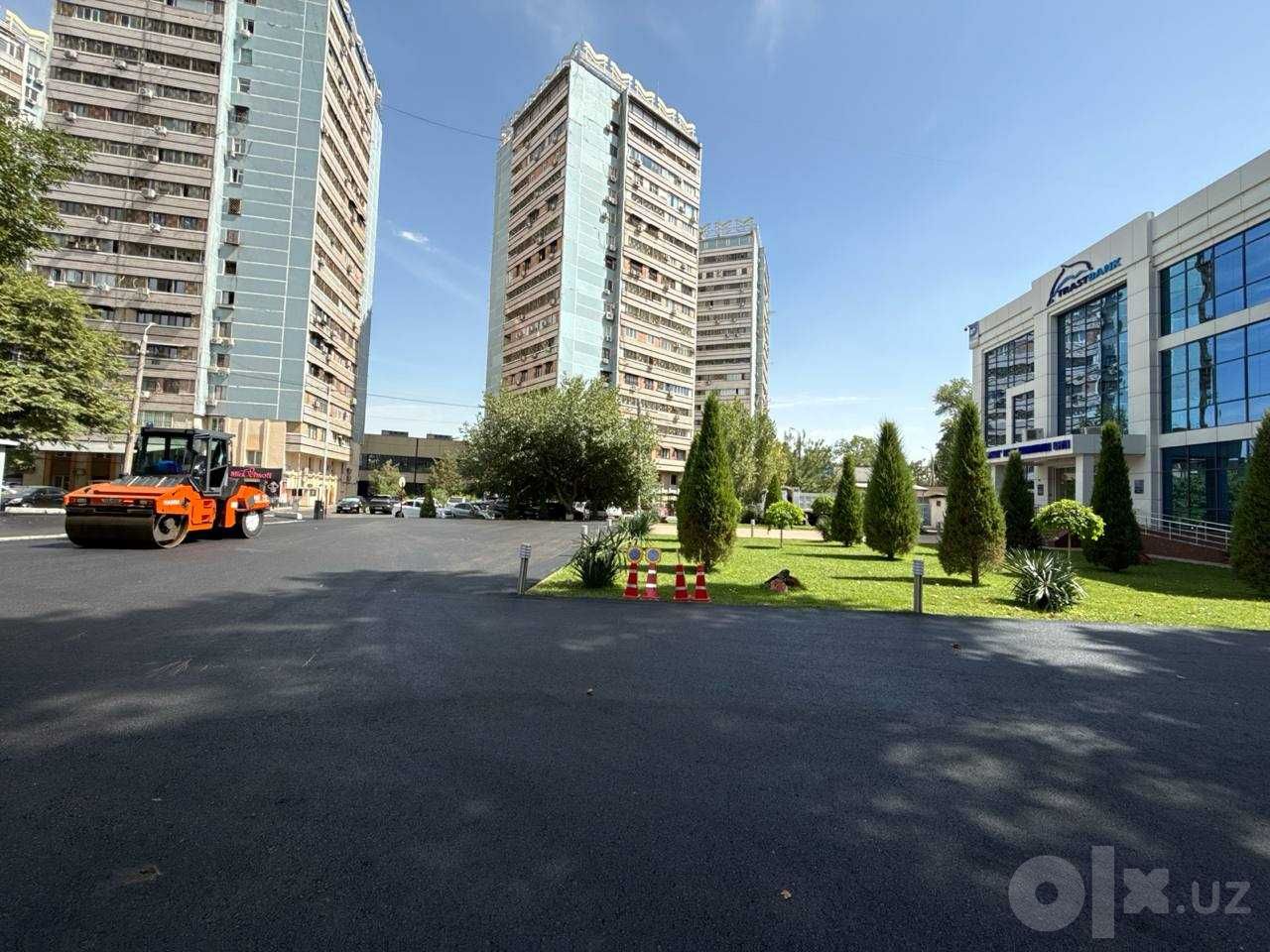 Асфальтирование дорог, дворов и промзон по Ташкенту