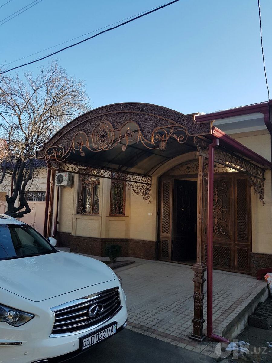 Навесы из лексана и профнастила в Алмазарском районе
