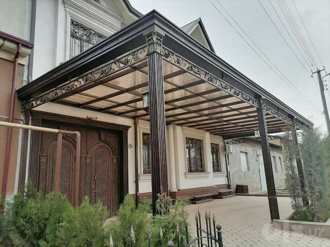 Навесы из лексана и профнастила в Алмазарском районе