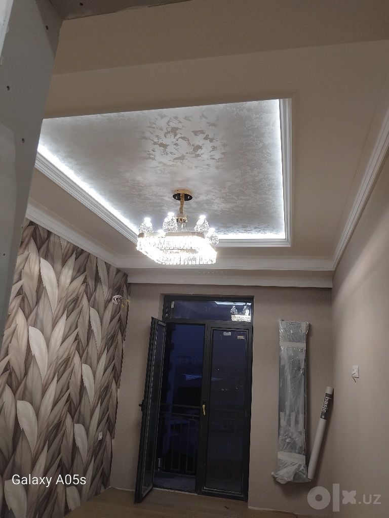 Гипсокартонные потолки, молдинг и LED подсветка