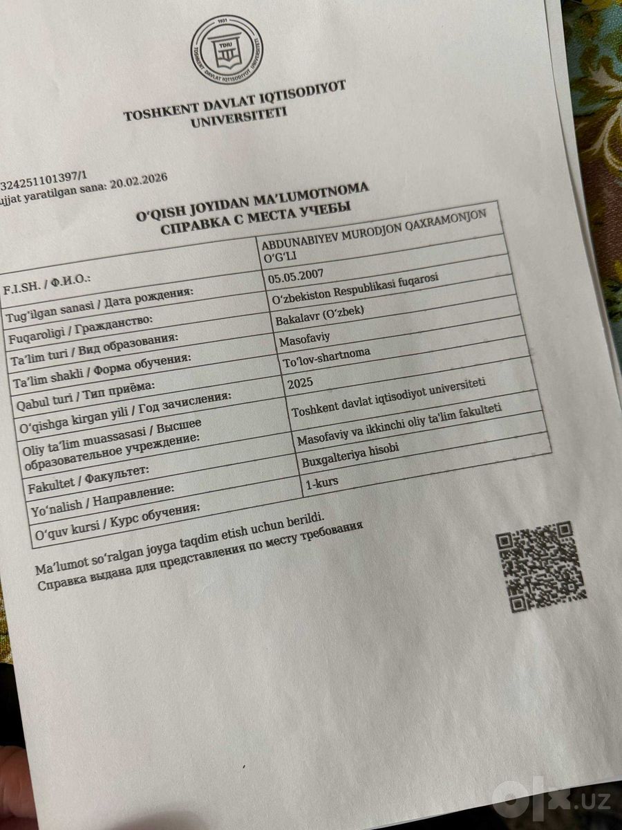 Перевод документов на узбекский, русский, английский
