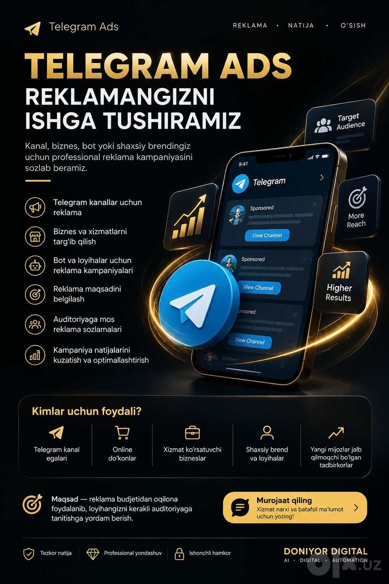 Настройка рекламы Telegram Ads
