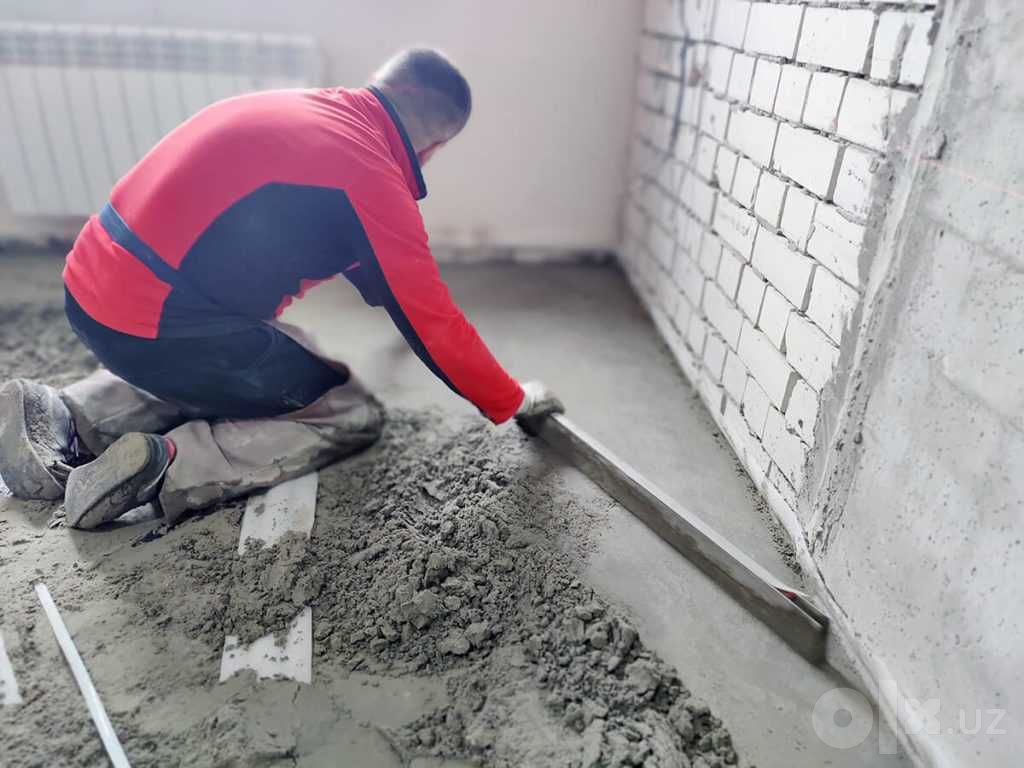 Сухая стяжка для квартир и производства