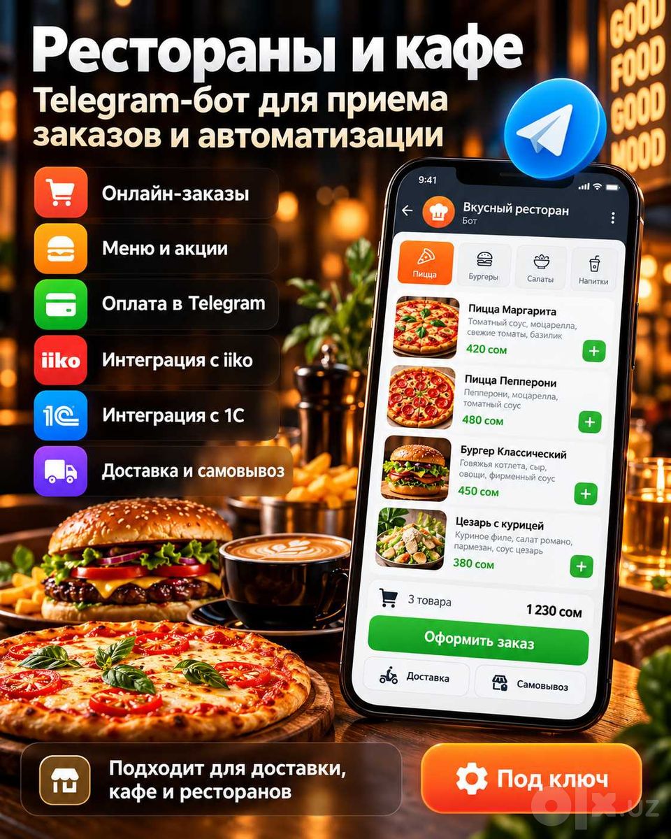 Разработка Telegram-ботов под ключ для бизнеса